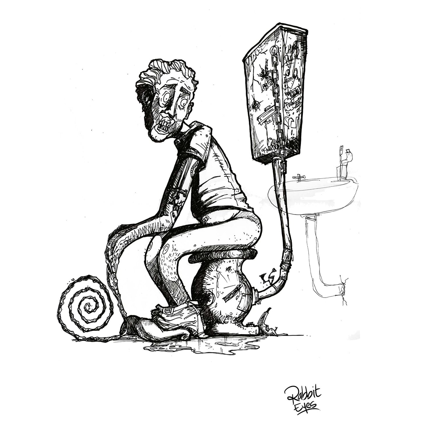 A VECES ES DIFICIL LIMPIARSE (Proyecto de Ilustración Digital)